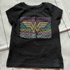 Wonder Woman Charcoal colored t-shirt Size Medium 7/8